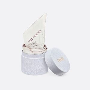 Dior Women's White and Purple Silk Scarf